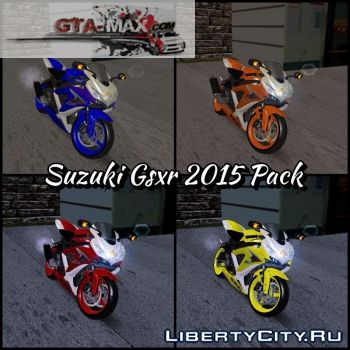 Suzuki GSXR 2015 Pack для GTA San Andreas