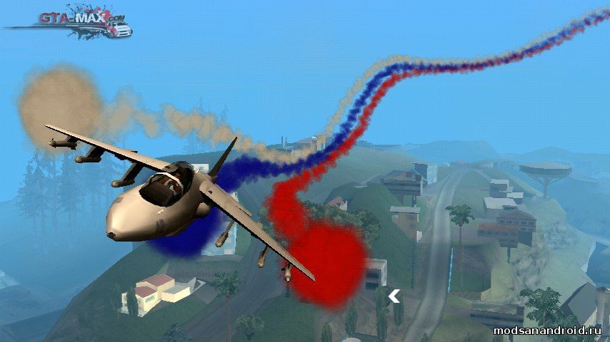 Флаг России за самолетом для GTA San Andreas