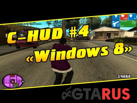 C-HUD в стиле Windows 8 для GTA San Andreas