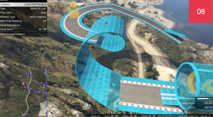 Руководство по созданию трюковых гоночных трасс в GTA Online «Лихачи и трюкачи»