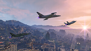 Полет на самолете в GTA Online