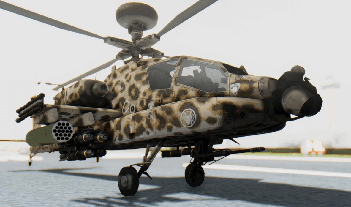 AH-64 Apache Leopard для GTA San Andreas.