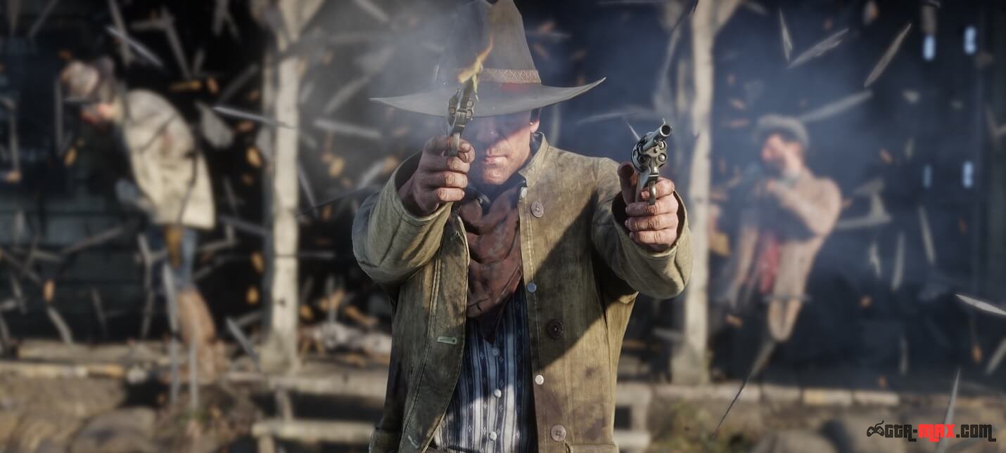 Red Dead Redemption 2 — как использовать два револьвера, двойное оружие.