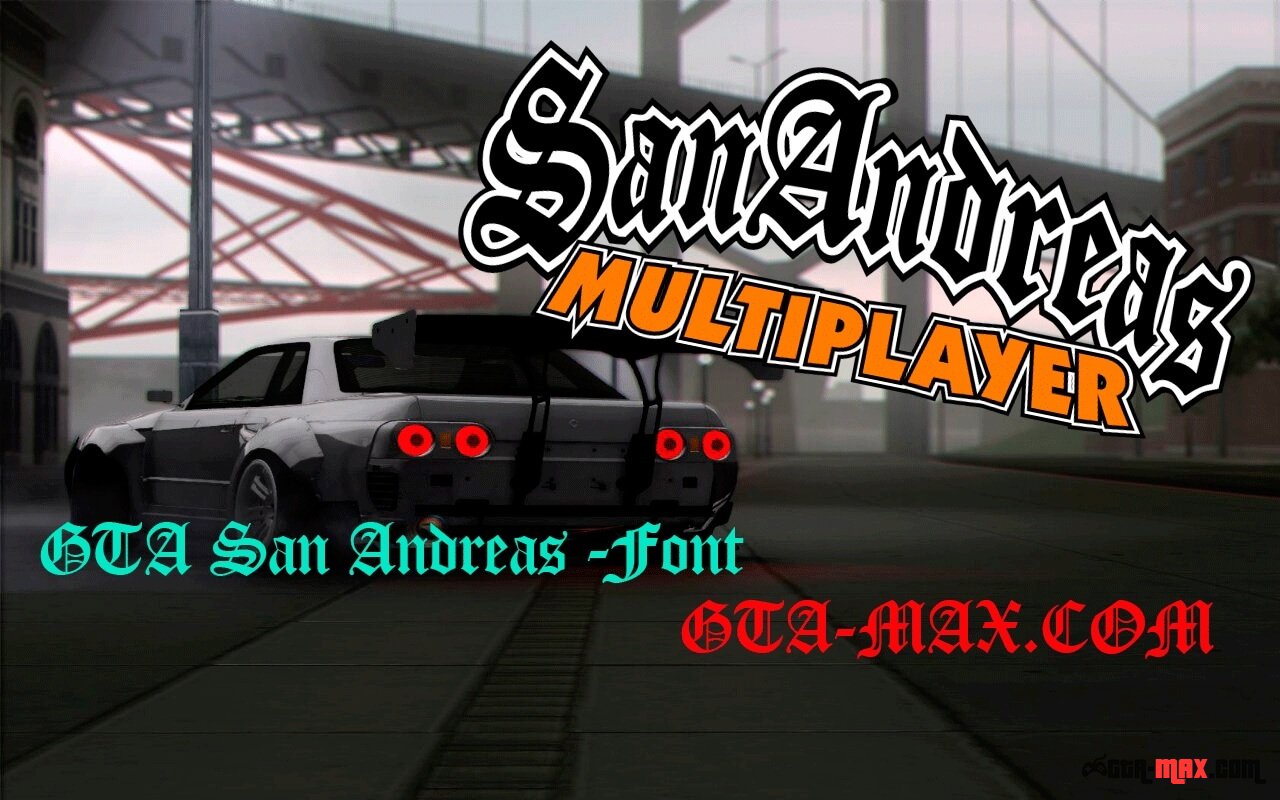 Шрифт GTA San Andreas для Photoshop