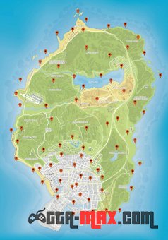 Карта расположения всех кактусов пейот